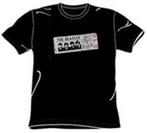 Beatles Tshirt - 1964 Concert Ticket - Black