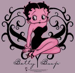 Betty Boop Tattoos on Betty Boop Tattoo Scroll Tee Shirt   Children S And Adult Sizes