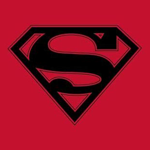 superman t shirt black and red